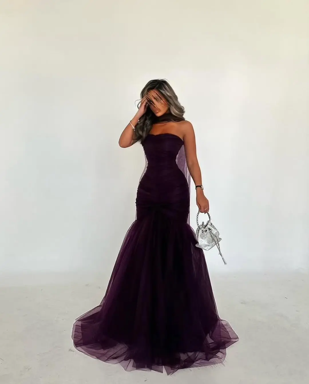Customized High Quality Mermaid Strapless Ribbons Evening Dresses Graceful Organza Chapel Train Vestido De Festa Robe de soirée
Customized High Quality Mermaid Strapless Ribbons Evening Dresses Graceful Organza Chapel Train Vestido De Festa Robe de soirée