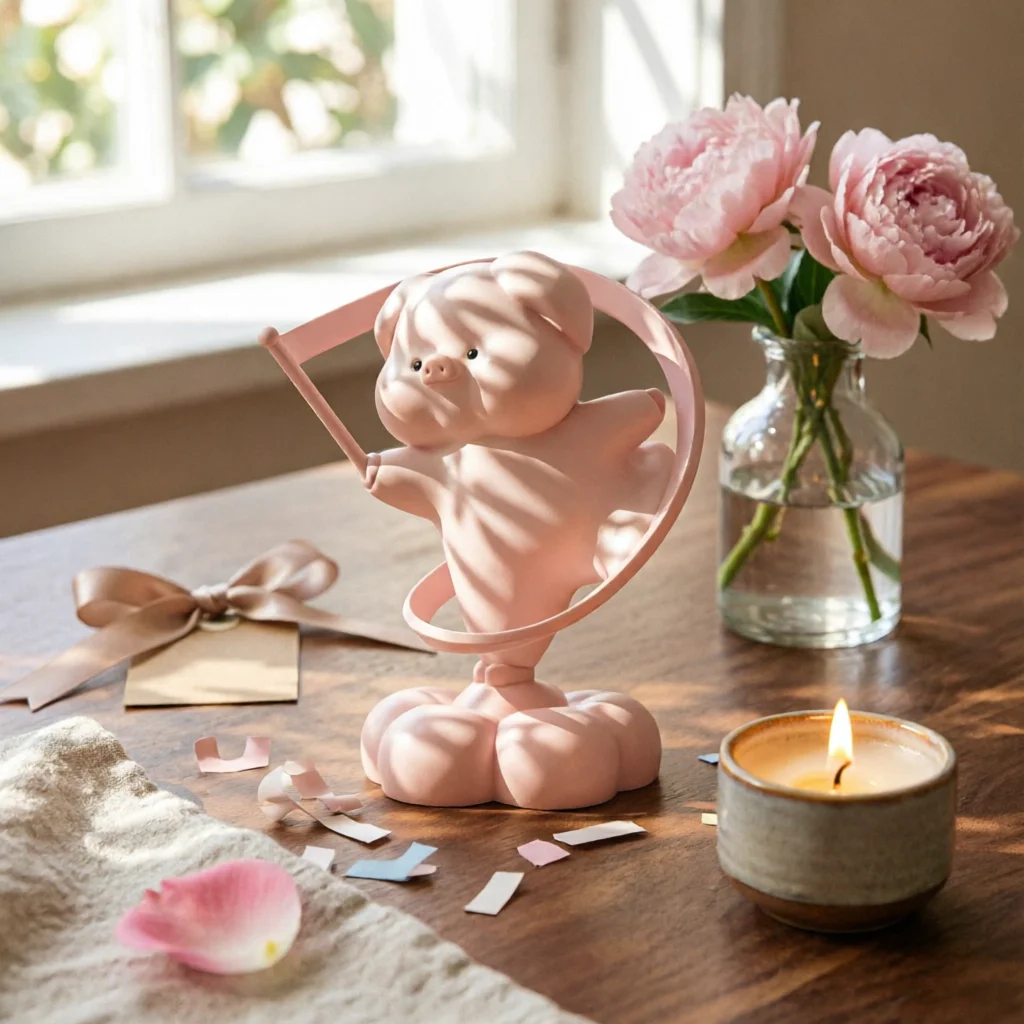 Resin Pig Figurine Circular Frame Pig Figurine Desk Ornament Sleek Home Decor Office Display
Resin Pig Figurine Circular Frame Pig Figurine Desk Ornament Sleek Home Decor Office Display