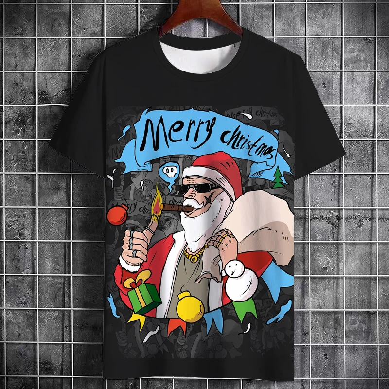 Christmas Holiday Party Unisex Printed T-Shirt Hip Hop Fashion Personality Holiday Gift Quality Short-Sleeved O-Neck Loose Top
Christmas Holiday Party Unisex Printed T-Shirt Hip Hop Fashion Personality Holiday Gift Quality Short-Sleeved O-Neck Loose Top