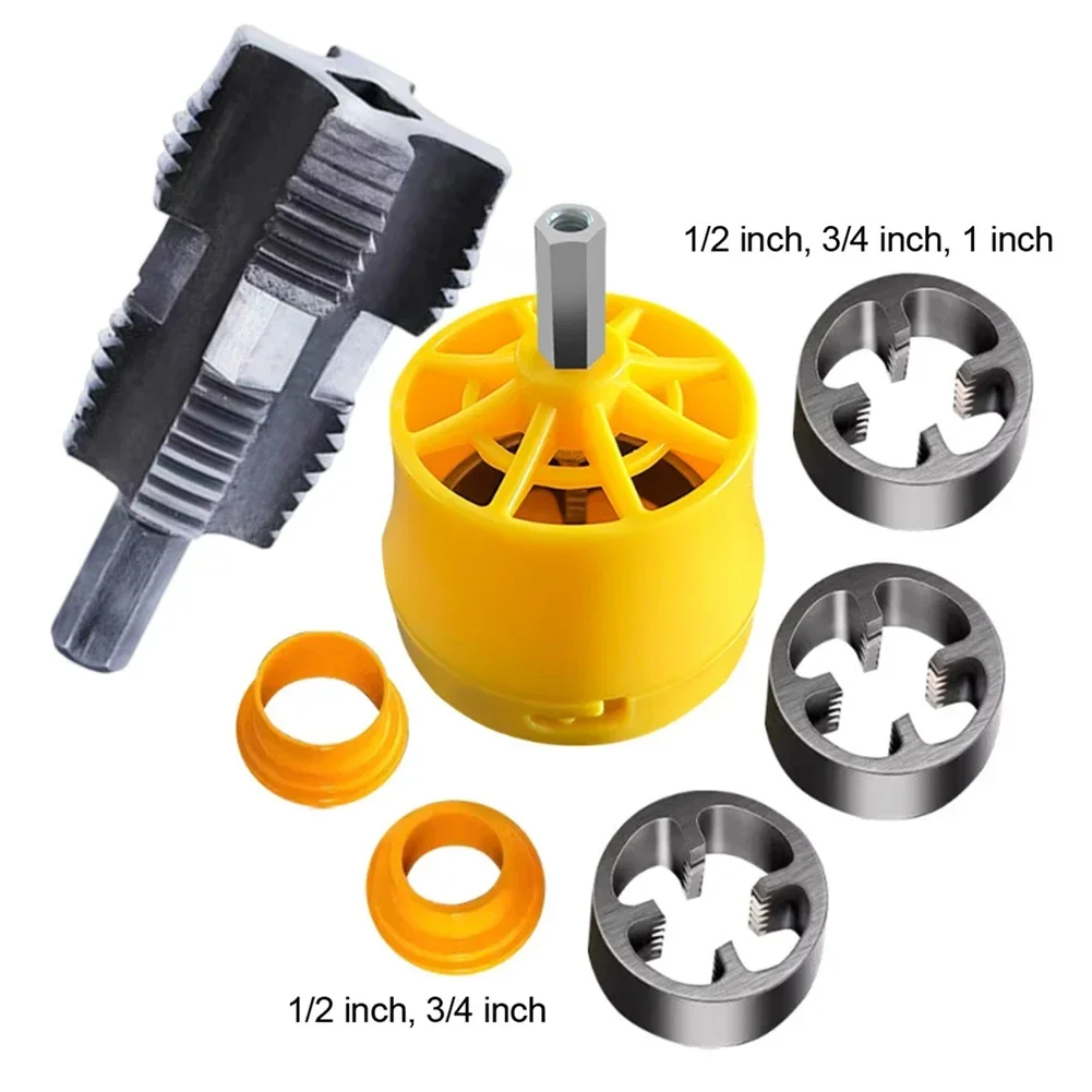 1 Set Versatile PVC Pipe Threader Kit: 4-Point & 6-Point Compatible Tool Electric Hole Opener Electric Water Pipe Die
1 Set Versatile PVC Pipe Threader Kit: 4-Point & 6-Point Compatible Tool Electric Hole Opener Electric Water Pipe Die