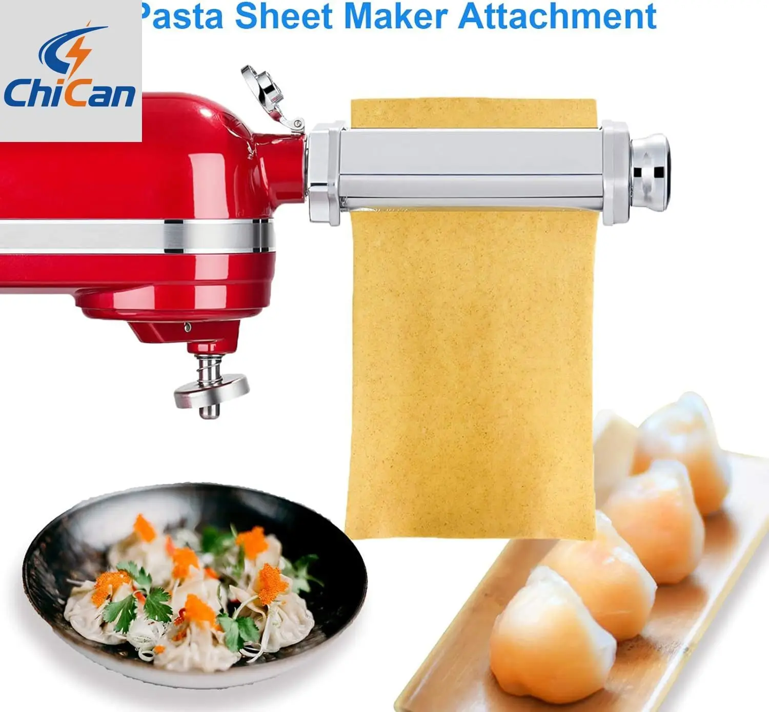 【Hot】304 Stainless Steel Pasta Maker Attachment Set for Stand Mixer 8 Thickness Settings Easy To Clean for 3 Type Homemade Nood
【Hot】304 Stainless Steel Pasta Maker Attachment Set for Stand Mixer 8 Thickness Settings Easy To Clean for 3 Type Homemade Nood