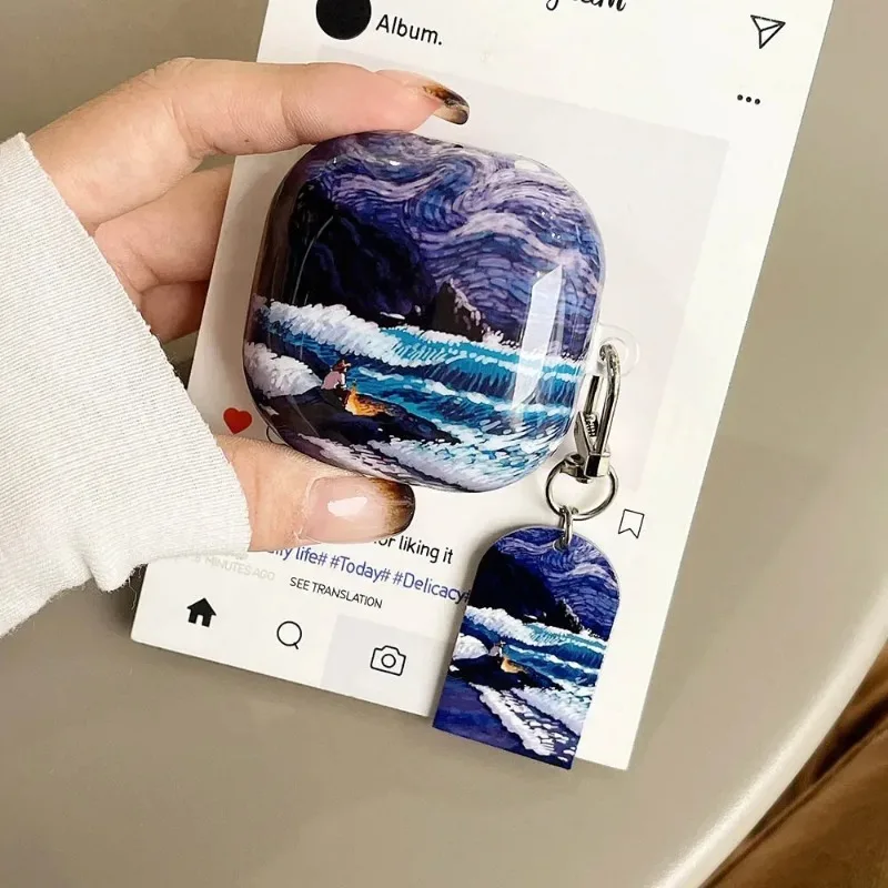 For Samsung Galaxy Buds3 FE Live Buds Pro Buds2 Case Retro Oil Painting Sea Wave Castle Shockproof Protective Earphone Cover
For Samsung Galaxy Buds3 FE Live Buds Pro Buds2 Case Retro Oil Painting Sea Wave Castle Shockproof Protective Earphone Cover