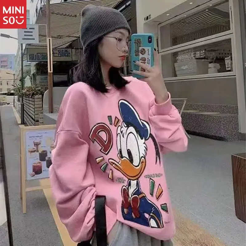 Disney Korean Style Oversized Sweatshirt, Thick Long Sleeve Cartoon Pullover for Women
Disney Korean Style Oversized Sweatshirt, Thick Long Sleeve Cartoon Pullover for Women