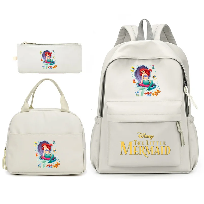 3pcs Disney The Little Mermaid Backpack with Lunch Bag for Women Student Teenagers School Bags Travel Sets
3pcs Disney The Little Mermaid Backpack with Lunch Bag for Women Student Teenagers School Bags Travel Sets
