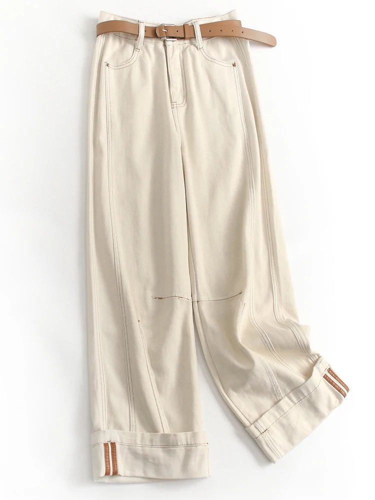 High Waist Wide Leg Jeans Slimming Straight Cut Women's Denim Pants Loose Fit Long Trousers Pure Color Wear Resistant G367
High Waist Wide Leg Jeans Slimming Straight Cut Women's Denim Pants Loose Fit Long Trousers Pure Color Wear Resistant G367