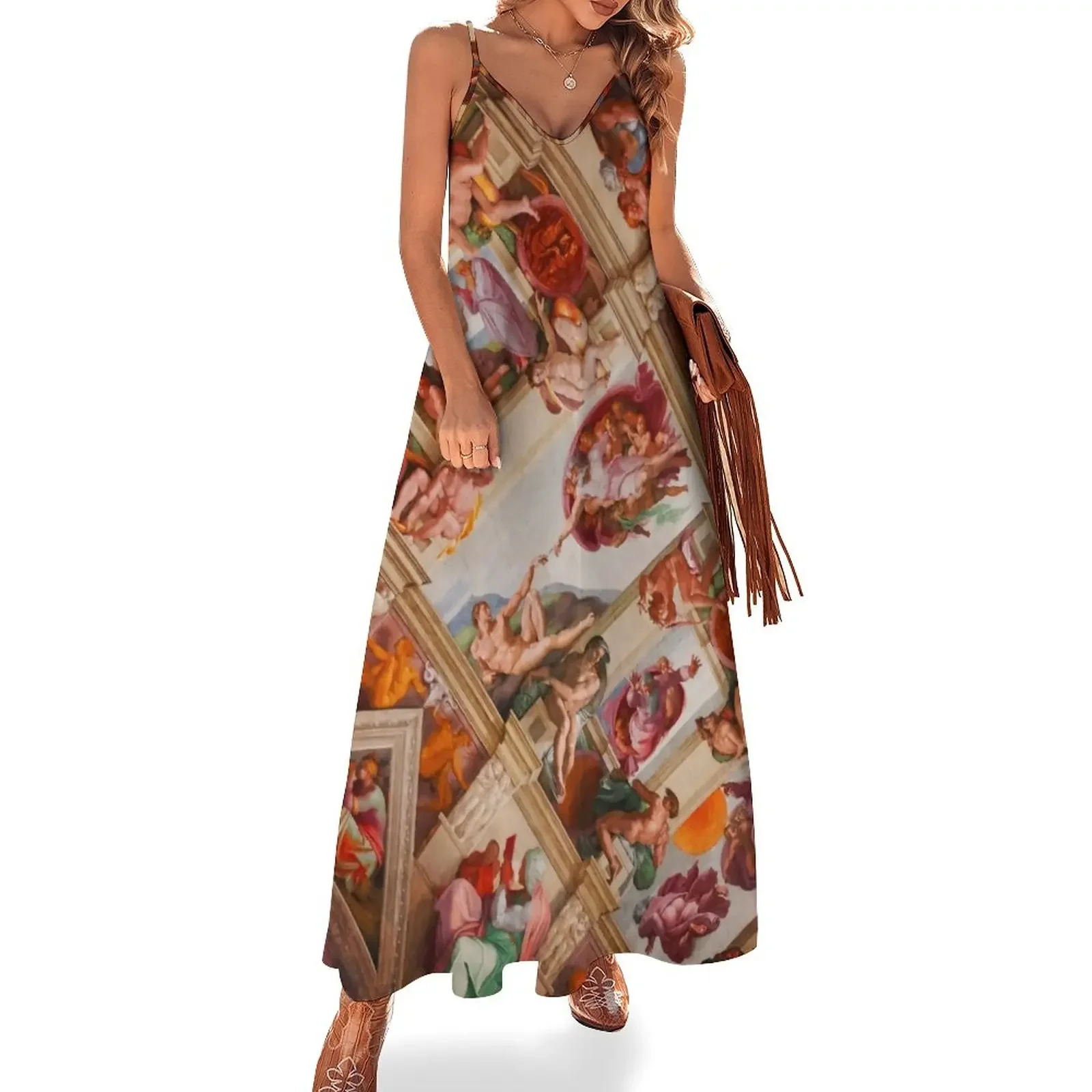 Cappella Sistina Sistine Chapel Rome Italy Vatican Sleeveless Dress fairy dress Women long dress
Cappella Sistina Sistine Chapel Rome Italy Vatican Sleeveless Dress fairy dress Women long dress