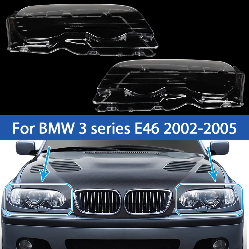 Car Front Headlight Cover for BMW 3 Series E46 4 Door 2002-2005 Lampshade Clear Lens Shell Left and Right Auto Accessories
Car Front Headlight Cover for BMW 3 Series E46 4 Door 2002-2005 Lampshade Clear Lens Shell Left and Right Auto Accessories