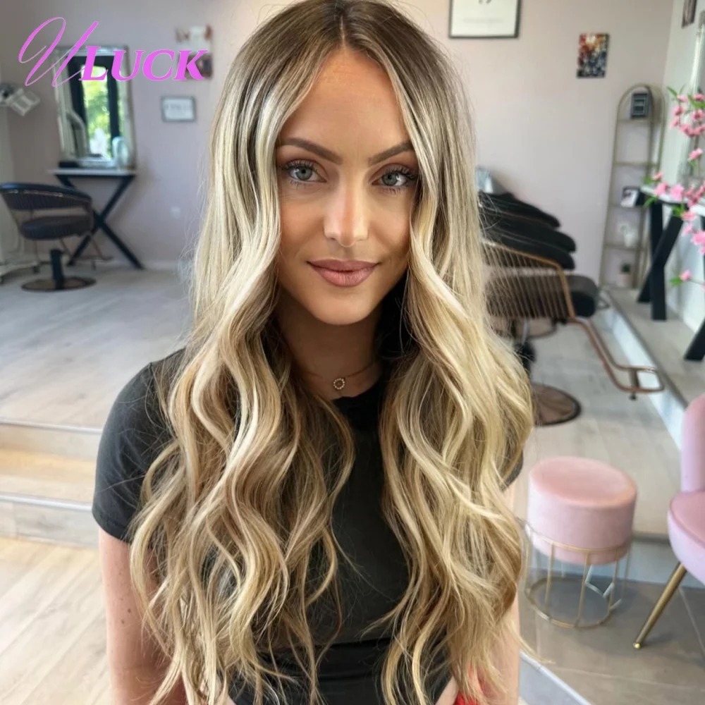 Uluck 13x6 Lace Frontal Wigs Ombre Ash Blonde Colored 100% Real Brazilian Remy Human Hair Wigs Body Wave Pre Plucked For Women
Uluck 13x6 Lace Frontal Wigs Ombre Ash Blonde Colored 100% Real Brazilian Remy Human Hair Wigs Body Wave Pre Plucked For Women