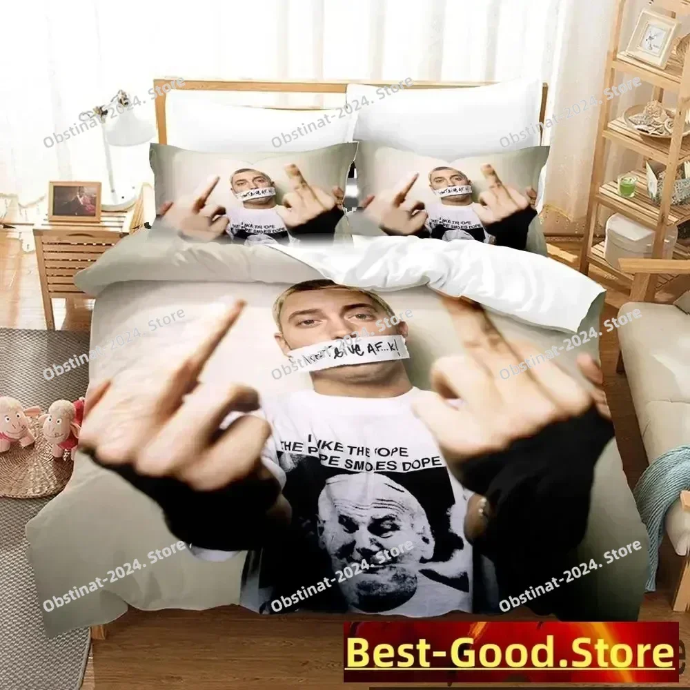 3D Print Eminem Rapper Bedding Set Boys Girls Twin Queen King Size Duvet Cover Pillowcase Bed boys Adult Home Textileextile
3D Print Eminem Rapper Bedding Set Boys Girls Twin Queen King Size Duvet Cover Pillowcase Bed boys Adult Home Textileextile