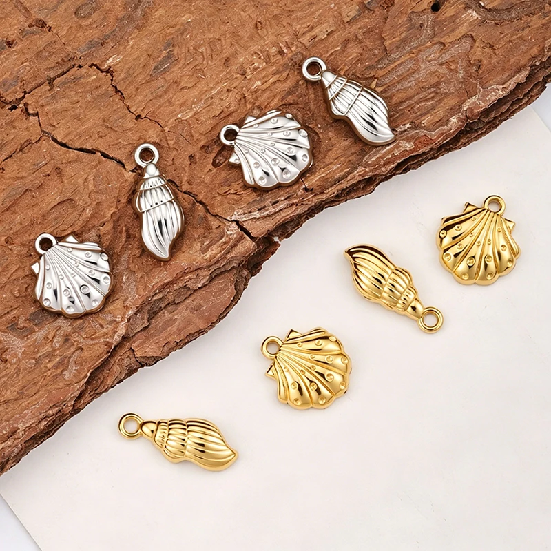 2Pcs Stainless Steel Shell Conch Charms Pendants Ocean Series DIY Jewelry Findings For Bracelet Necklace Making Accessories
2Pcs Stainless Steel Shell Conch Charms Pendants Ocean Series DIY Jewelry Findings For Bracelet Necklace Making Accessories
