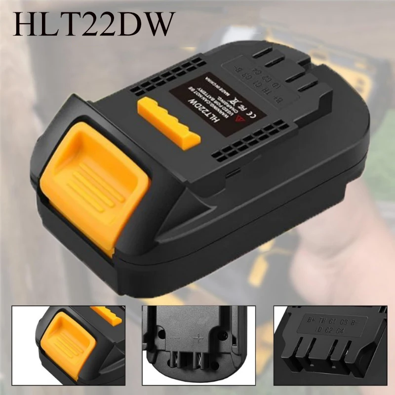Compatible for Hilti 22V Lithium-Ion Batteries HLT22DW Battery Converter Adapter for Dewalt 20V Lithium-Ion Cordless Power Tools
Compatible for Hilti 22V Lithium-Ion Batteries HLT22DW Battery Converter Adapter for Dewalt 20V Lithium-Ion Cordless Power Tools