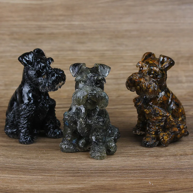 Schnauzer Puppy Resin Crystal Statue Home Decor Items Pink Crystal Love Stone Schnauzer Sculptures & Figurines Home Decoration
Schnauzer Puppy Resin Crystal Statue Home Decor Items Pink Crystal Love Stone Schnauzer Sculptures & Figurines Home Decoration