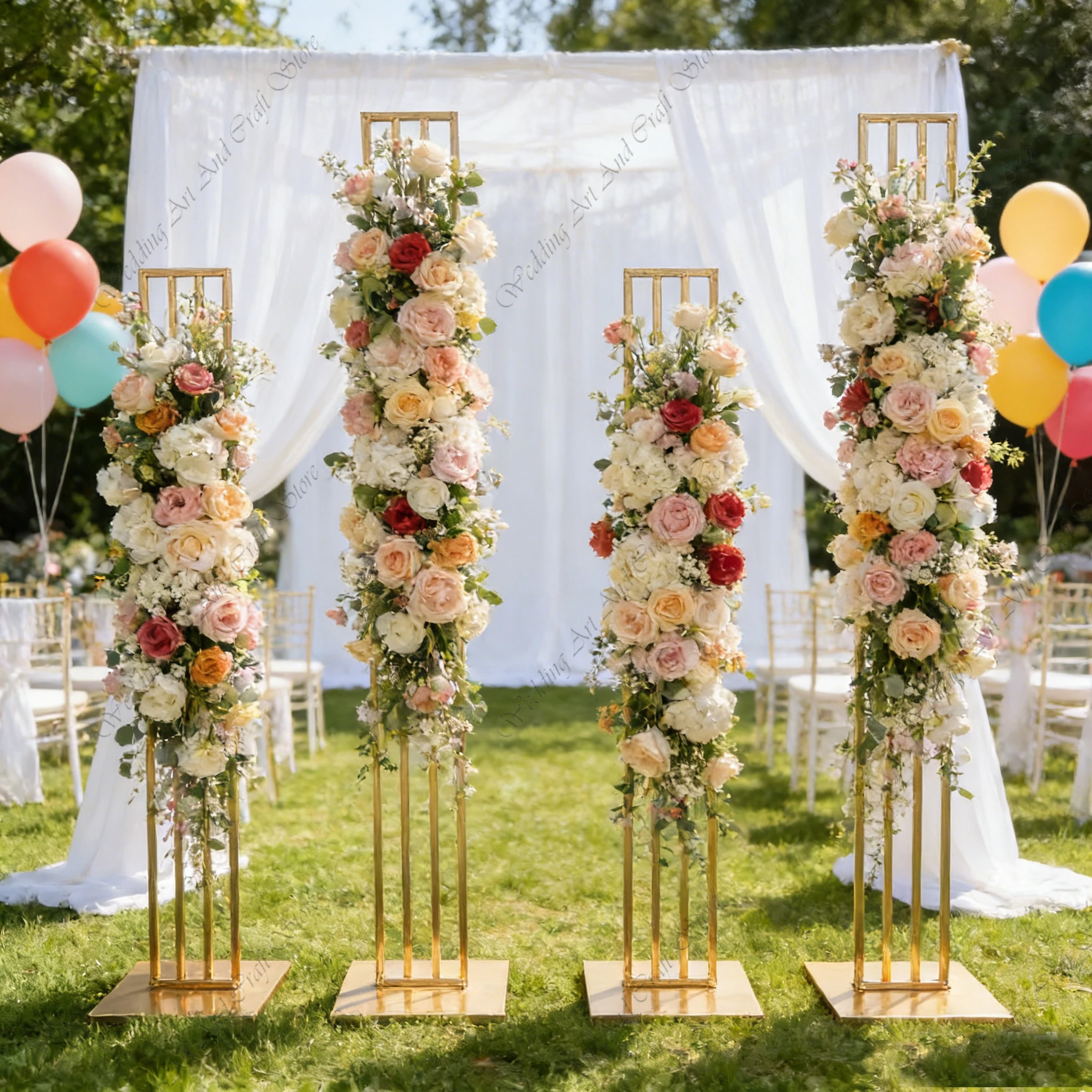 4pcs f30 Luxury Wedding Backdrop Stand Wedding Arch Backdrop Stand Gold Decoration Stage Background Stand for Party ivy805
4pcs f30 Luxury Wedding Backdrop Stand Wedding Arch Backdrop Stand Gold Decoration Stage Background Stand for Party ivy805