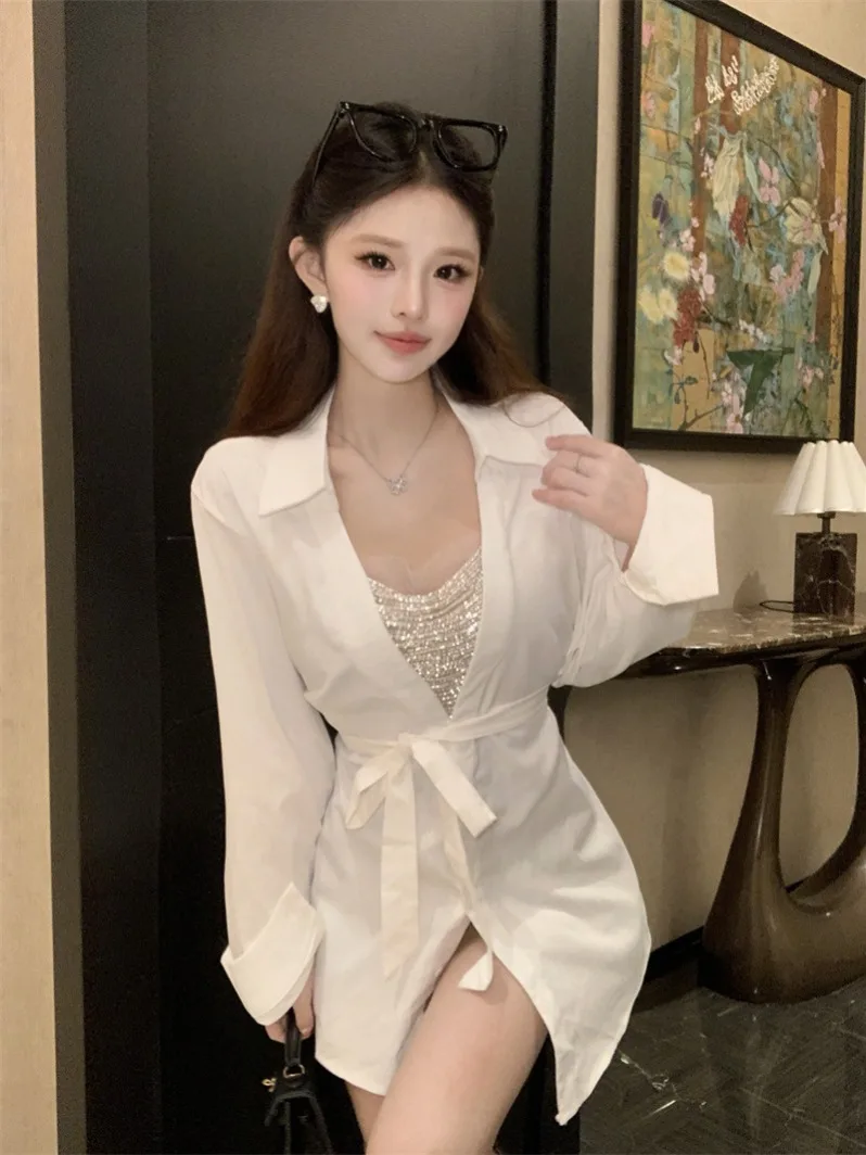 Сексуальный свободный топ с V-образным вырезом и воротником-стойкой, дышащий, удобный, женский повседневный топ, длинный рукав, весенняя мода
Сексуальный свободный топ с V-образным вырезом и воротником-стойкой, дышащий, удобный, женский повседневный топ, длинный рукав, весенняя мода