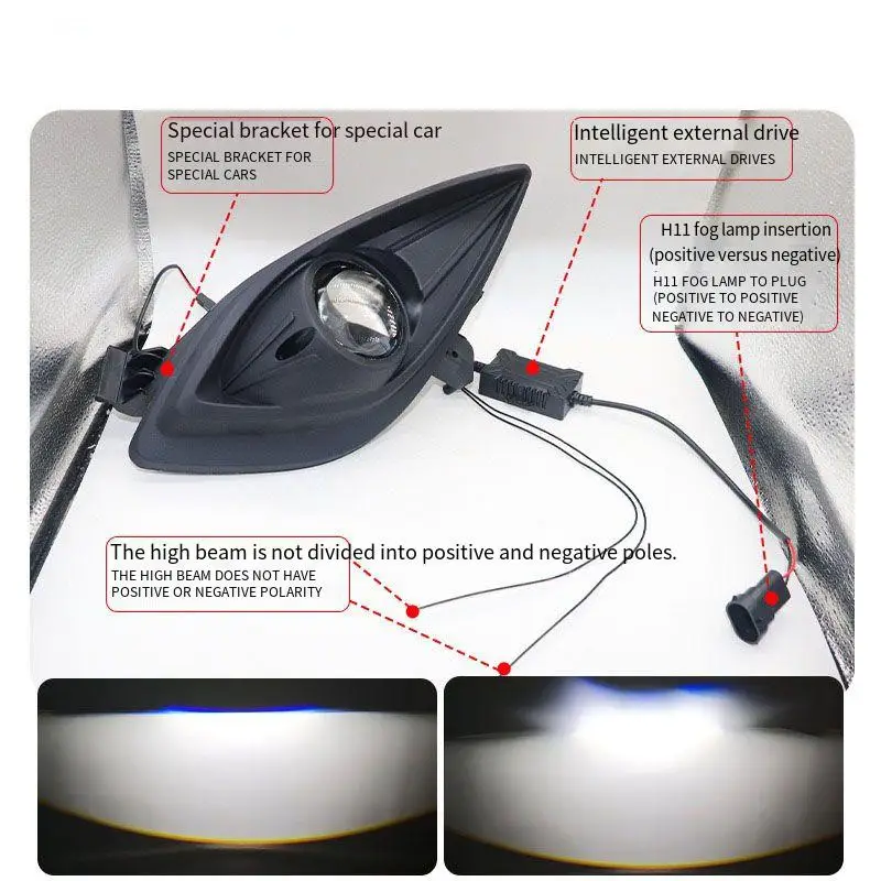 For Hyundai Elantra 2011-2014 Fog Light Lens 2.5 Inch Bi Led Projector Car Lamp Retrofit 12V 40W 3000K 4300K 6000K Hi Lo Beam
For Hyundai Elantra 2011-2014 Fog Light Lens 2.5 Inch Bi Led Projector Car Lamp Retrofit 12V 40W 3000K 4300K 6000K Hi Lo Beam