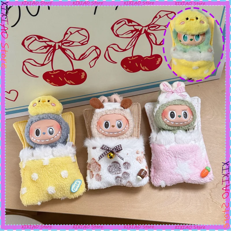 Для одежды Labubu, комплект плюшевых кукол, милый спальный мешок, пижамы, три поколения, макароны, мягкая игрушка, детская одежда, ансамбль 
Для одежды Labubu, комплект плюшевых кукол, милый спальный мешок, пижамы, три поколения, макароны, мягкая игрушка, детская одежда, ансамбль