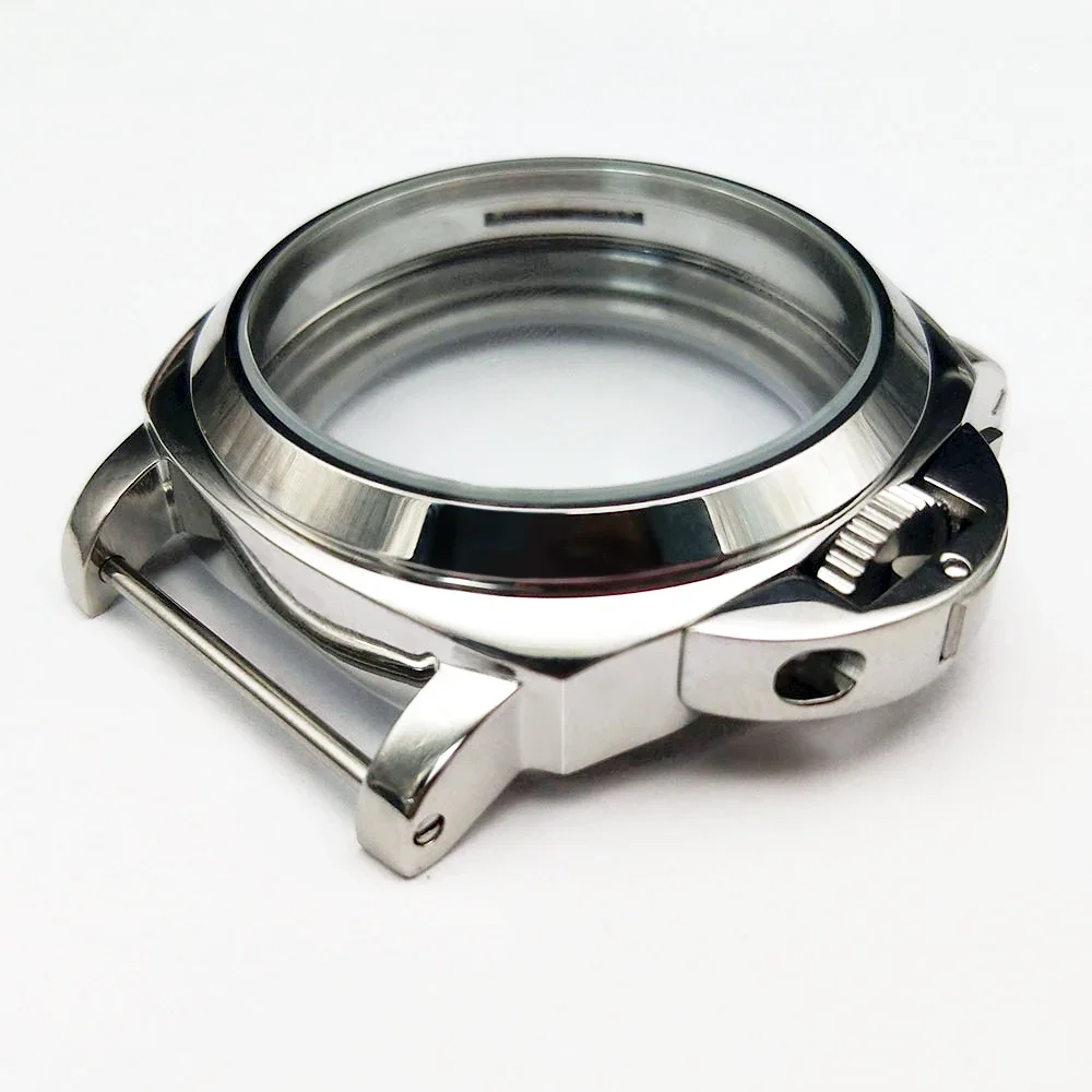 Polished stainless steel silver case 44mm for eta6497/98 ST36 movement
Polished stainless steel silver case 44mm for eta6497/98 ST36 movement