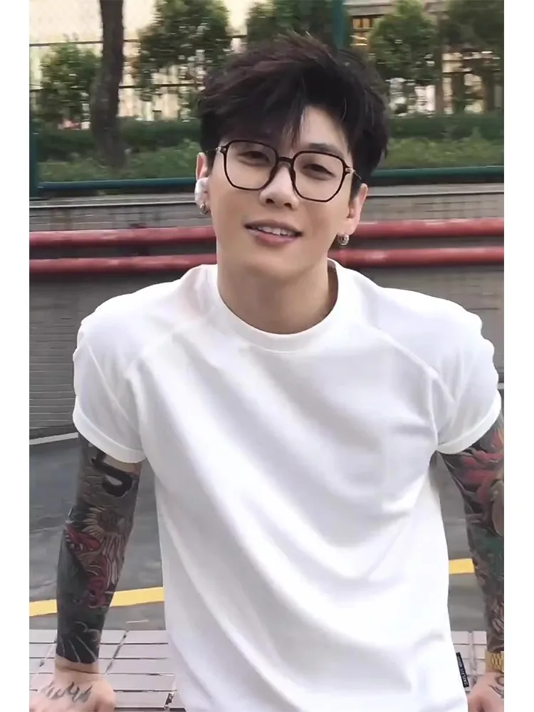 White Pure Cotton Men's T-irt Cleanfit Cuffed Sve f Sve Base irt American Sle oulder Youth Summer Faion
White Pure Cotton Men's T-irt Cleanfit Cuffed Sve f Sve Base irt American Sle oulder Youth Summer Faion