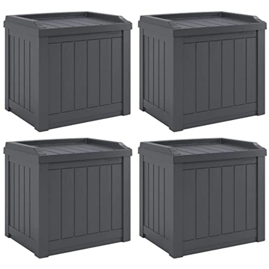 4 Pack Small Deck Box Storage w/Bench Seat for Indoor and Outdoor Use, 22 Gal., Cyberspace
4 Pack Small Deck Box Storage w/Bench Seat for Indoor and Outdoor Use, 22 Gal., Cyberspace