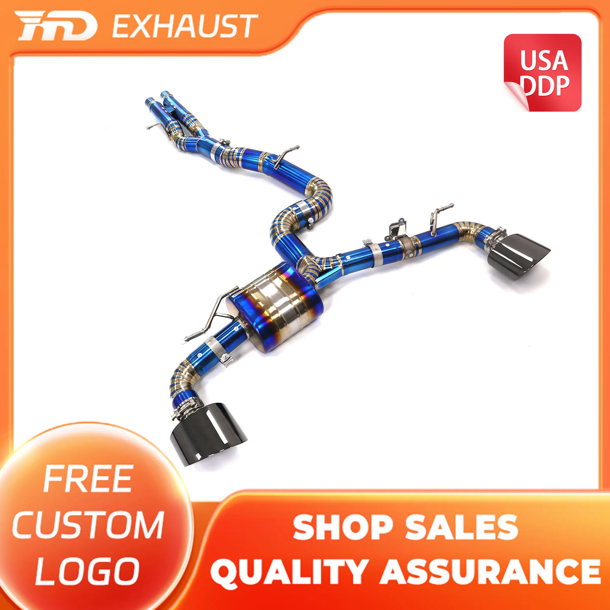 HMD Exclusive Customization Catback Exhaust for Audi TTRS 8S 2.5T High Performance Titanium Exhaust Muffler With Tips Car Parts
HMD Exclusive Customization Catback Exhaust for Audi TTRS 8S 2.5T High Performance Titanium Exhaust Muffler With Tips Car Parts
