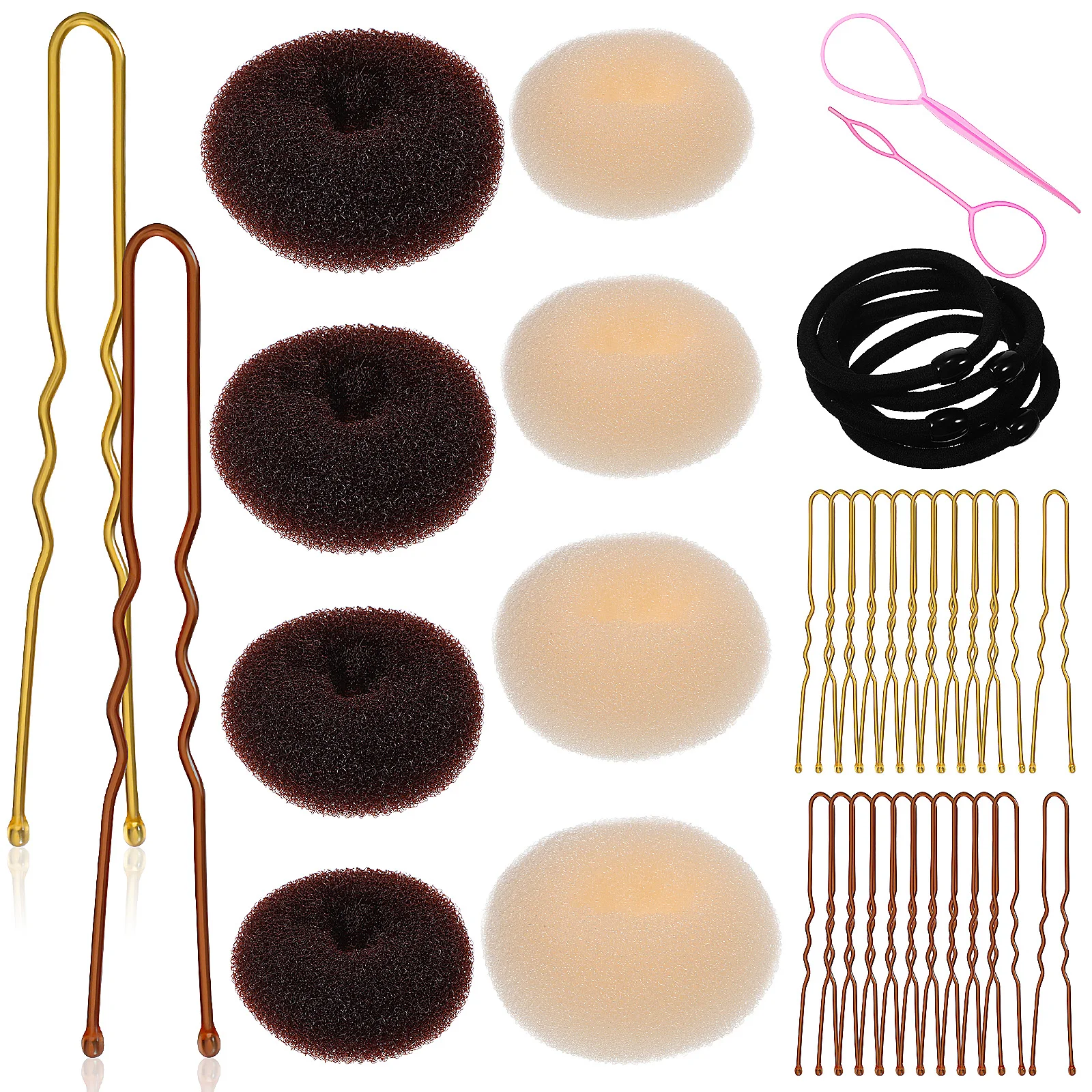 1 set Bun Maker For Hair Donut Bun Maker Donut Buns Hairpins Pink Bobby Pins Women Styling Tools Hair Accessories
1 set Bun Maker For Hair Donut Bun Maker Donut Buns Hairpins Pink Bobby Pins Women Styling Tools Hair Accessories