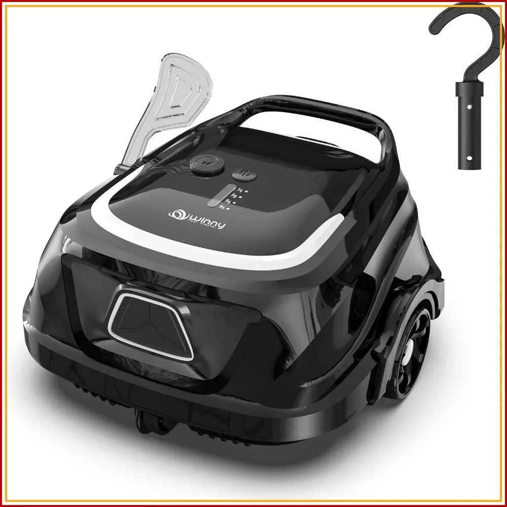 Cordless Robotic Pool Vacuum for Above Ground Pools, Powerful Suction, LED Light, Dual Filters, 2.5H Fast Charge, Self-Parking
Cordless Robotic Pool Vacuum for Above Ground Pools, Powerful Suction, LED Light, Dual Filters, 2.5H Fast Charge, Self-Parking