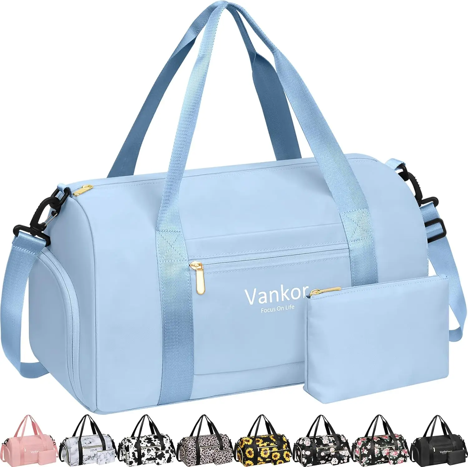 Gym Bag for Women with Shoe Compartment Waterproof, Sports Duffle Bag for Travel Duffel Weekender Carry on Beach Yoga Overnight Luggage Mommy Maternity Hospital Bag Blue 17.5 Inch
Gym Bag for Women with Shoe Compartment Waterproof, Sports Duffle Bag for Travel Duffel Weekender Carry on Beach Yoga Overnight Luggage Mommy Maternity Hospital Bag Blue 17.5 Inch