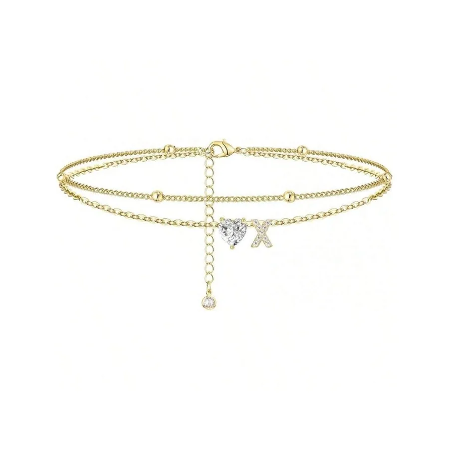 Waterproof Dainty Initial Ankle Bracelet For Summer Beach Style
Waterproof Dainty Initial Ankle Bracelet For Summer Beach Style