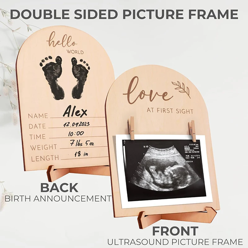 New Sale 1 Set Expectant Mothers To Announce Pregnancy Or Baby Birth Ornament Wooden Ultrasonic Photo Frame
New Sale 1 Set Expectant Mothers To Announce Pregnancy Or Baby Birth Ornament Wooden Ultrasonic Photo Frame
