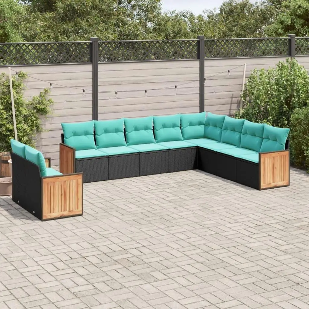 Patio Sofa Set Black PE Rattan Adjustable Feet Large Outdoor Furniture Modern Design
Patio Sofa Set Black PE Rattan Adjustable Feet Large Outdoor Furniture Modern Design