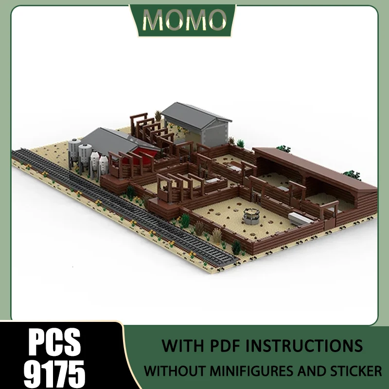 City Street View Model Moc Building Blocks Modular Railroad Stock Yard Model Technology Bricks DIY Assembly Set Gift Holiday Toy
City Street View Model Moc Building Blocks Modular Railroad Stock Yard Model Technology Bricks DIY Assembly Set Gift Holiday Toy