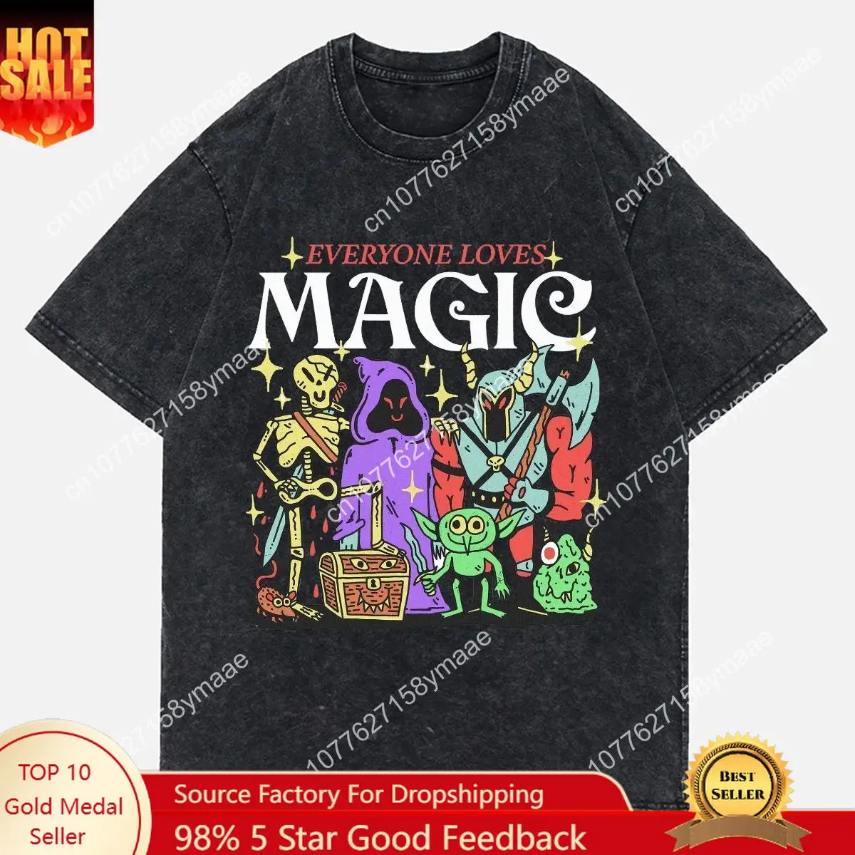 Everyone Loves Magic Devil Print Vintage Wash Oversize Tshirt Cotton T Shirt Men Y2K T-shirt Clothing Top Tee
Everyone Loves Magic Devil Print Vintage Wash Oversize Tshirt Cotton T Shirt Men Y2K T-shirt Clothing Top Tee