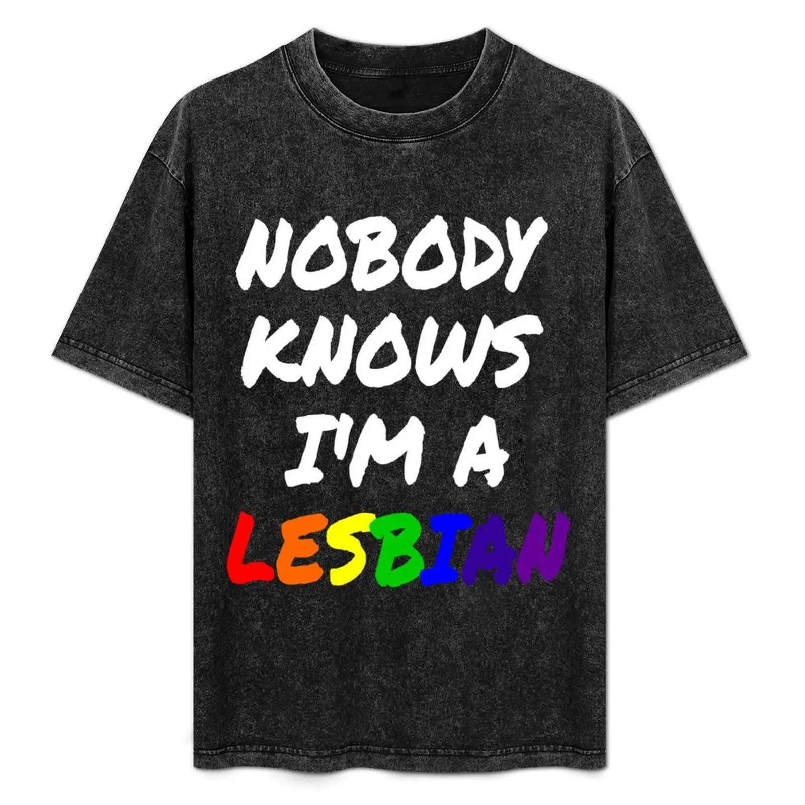 Nobody Knows I'm A Lesbian T-Shirt Casual Streetwear Short Sleeve Tee
Nobody Knows I'm A Lesbian T-Shirt Casual Streetwear Short Sleeve Tee