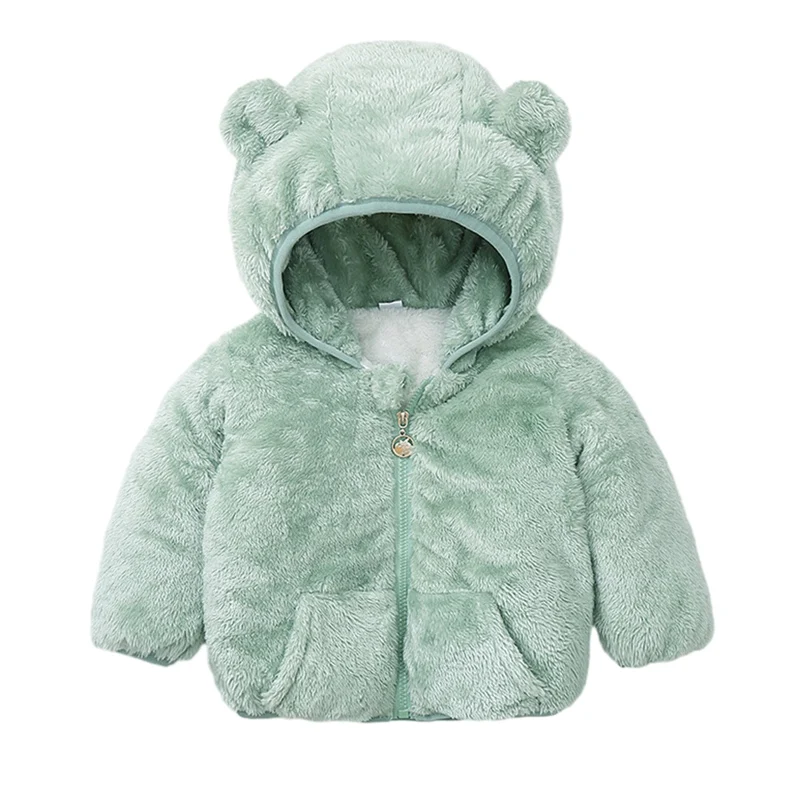 Winter Kids Coat Jacket Bear Hoodies Thick Warm Solid Color Zipper With Pocket Overcoat Cute Children Boys Girls Outfits 1-6T
Winter Kids Coat Jacket Bear Hoodies Thick Warm Solid Color Zipper With Pocket Overcoat Cute Children Boys Girls Outfits 1-6T