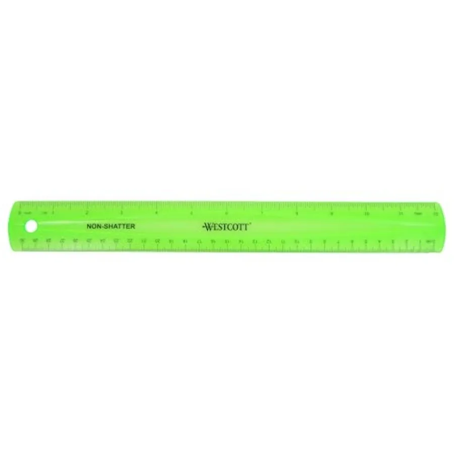 Shatterproof Ruler 12-Inch for Classroom and Office Use Green Plastic Durable and Accurate Measurement Tool
Shatterproof Ruler 12-Inch for Classroom and Office Use Green Plastic Durable and Accurate Measurement Tool