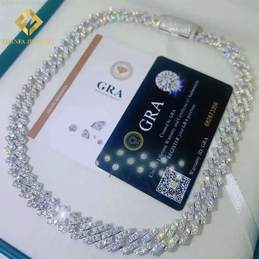 925 Sterling Silver 13mm Miami Ice Out Cuban Bracelet Vvs Moissanite Cuban Link Chain
925 Sterling Silver 13mm Miami Ice Out Cuban Bracelet Vvs Moissanite Cuban Link Chain