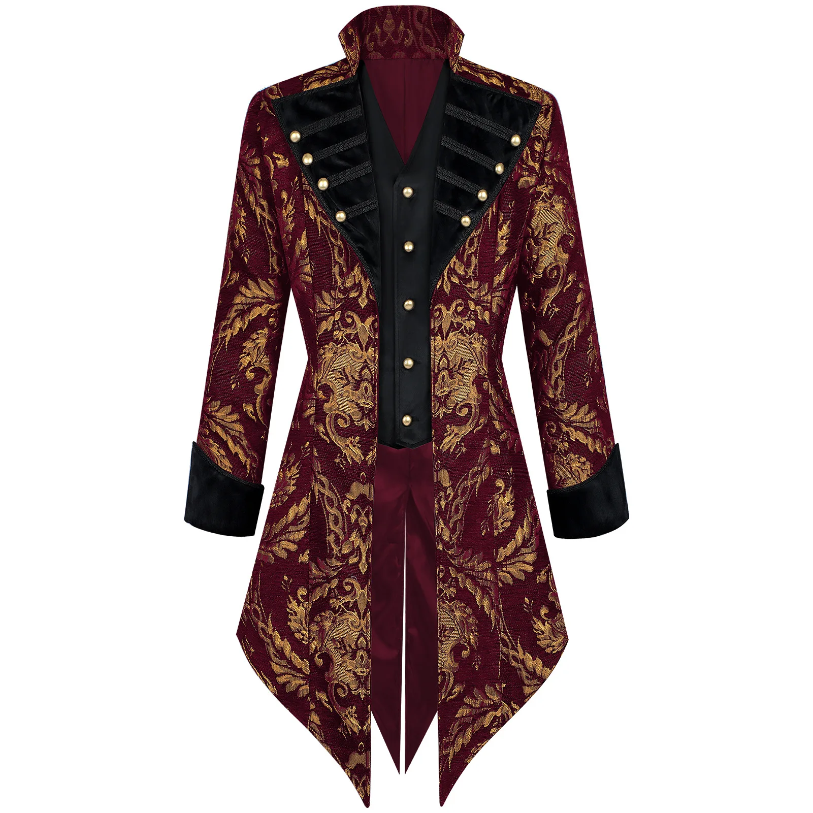 Steampunk Gothic Medieval Vintage Jacket Pirate Renaissance Black Coat Wedding Prom Stage Performance Costume New 2026
Steampunk Gothic Medieval Vintage Jacket Pirate Renaissance Black Coat Wedding Prom Stage Performance Costume New 2026
