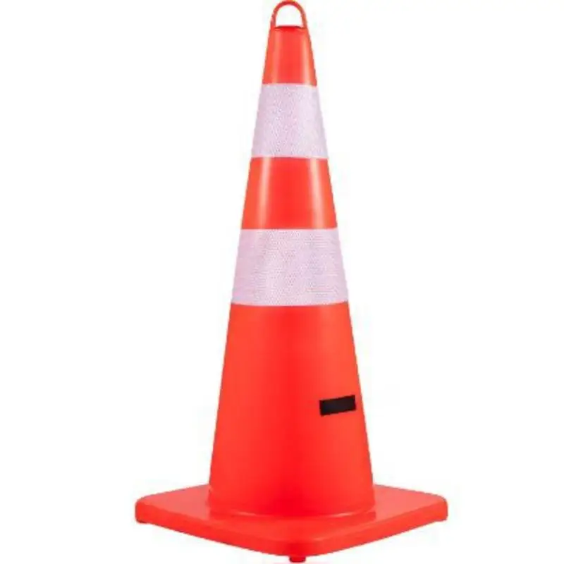 Road Warning Pylons 28-Inch For Traffic Control Driveway Parking Lot, PVC Orange High Visibility Double Reflective Strips Heavy Duty Base Integrated Top Ring 10-Pack
Road Warning Pylons 28-Inch For Traffic Control Driveway Parking Lot, PVC Orange High Visibility Double Reflective Strips Heavy Duty Base Integrated Top Ring 10-Pack