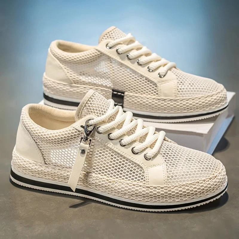 Beijing Men's Cloth Shoes Breathable Mesh Thin Hollow out Large Eyelets Sports Casual Flat Shoes Youth Trend Korean Style
Beijing Men's Cloth Shoes Breathable Mesh Thin Hollow out Large Eyelets Sports Casual Flat Shoes Youth Trend Korean Style