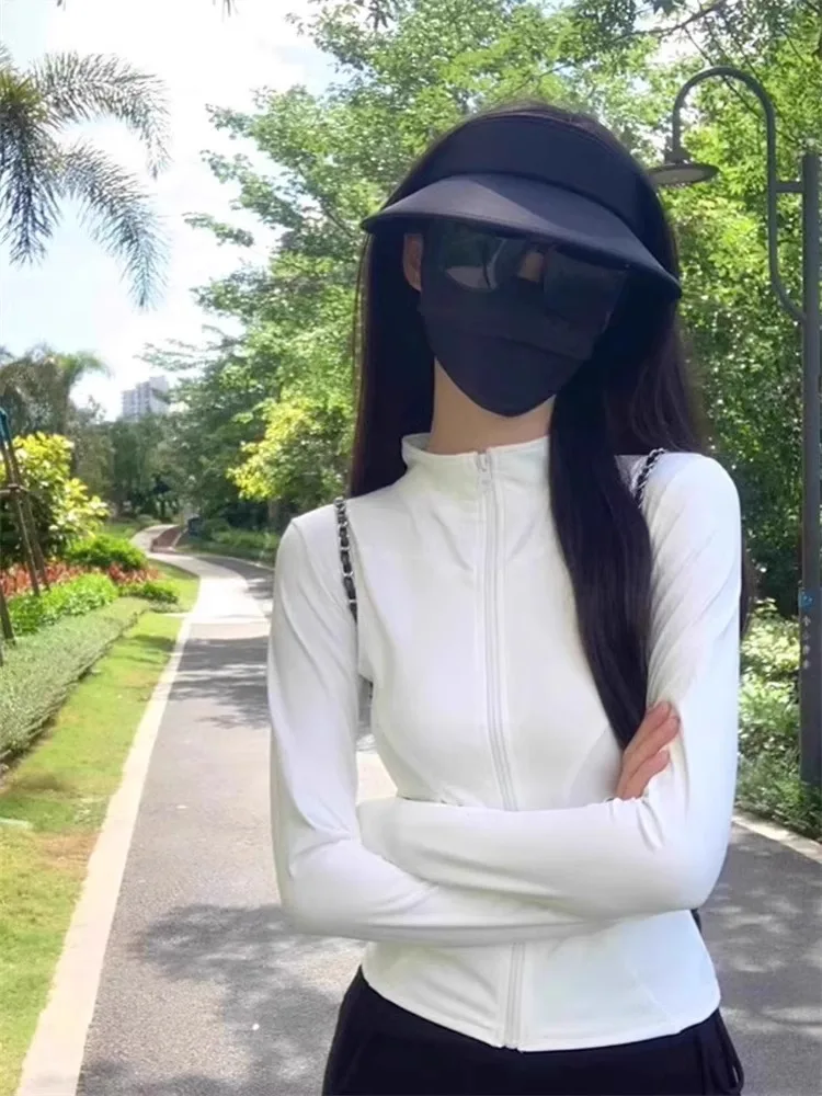 Rouje Dsyle Women's Ice Silk Sun Protection Fitness Yoga Jacket Thin Summer Cardigan Outerwear Regular Sleeve Long Zipper
Rouje Dsyle Women's Ice Silk Sun Protection Fitness Yoga Jacket Thin Summer Cardigan Outerwear Regular Sleeve Long Zipper
