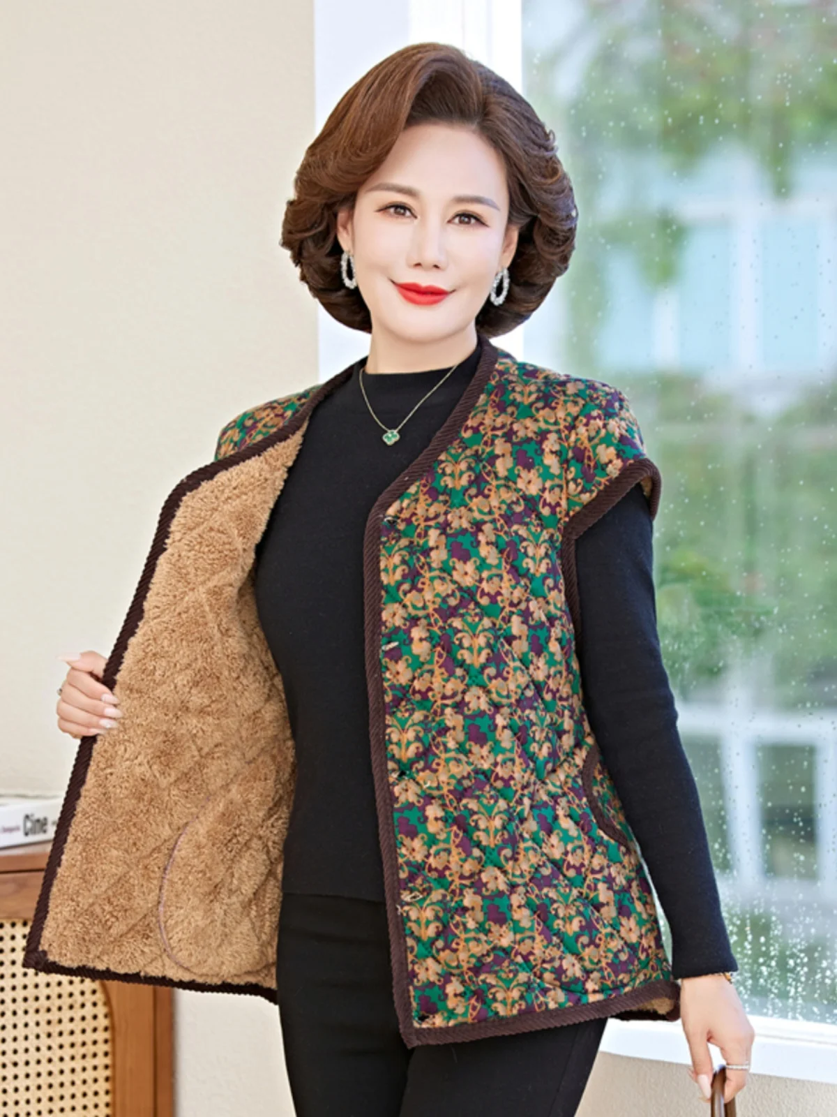Thiened Fce Warm Vest ort Sve Women's Faion Autumn Winter Clothes Outerwear ly Women's Cotton Jaet Top
Thiened Fce Warm Vest ort Sve Women's Faion Autumn Winter Clothes Outerwear ly Women's Cotton Jaet Top