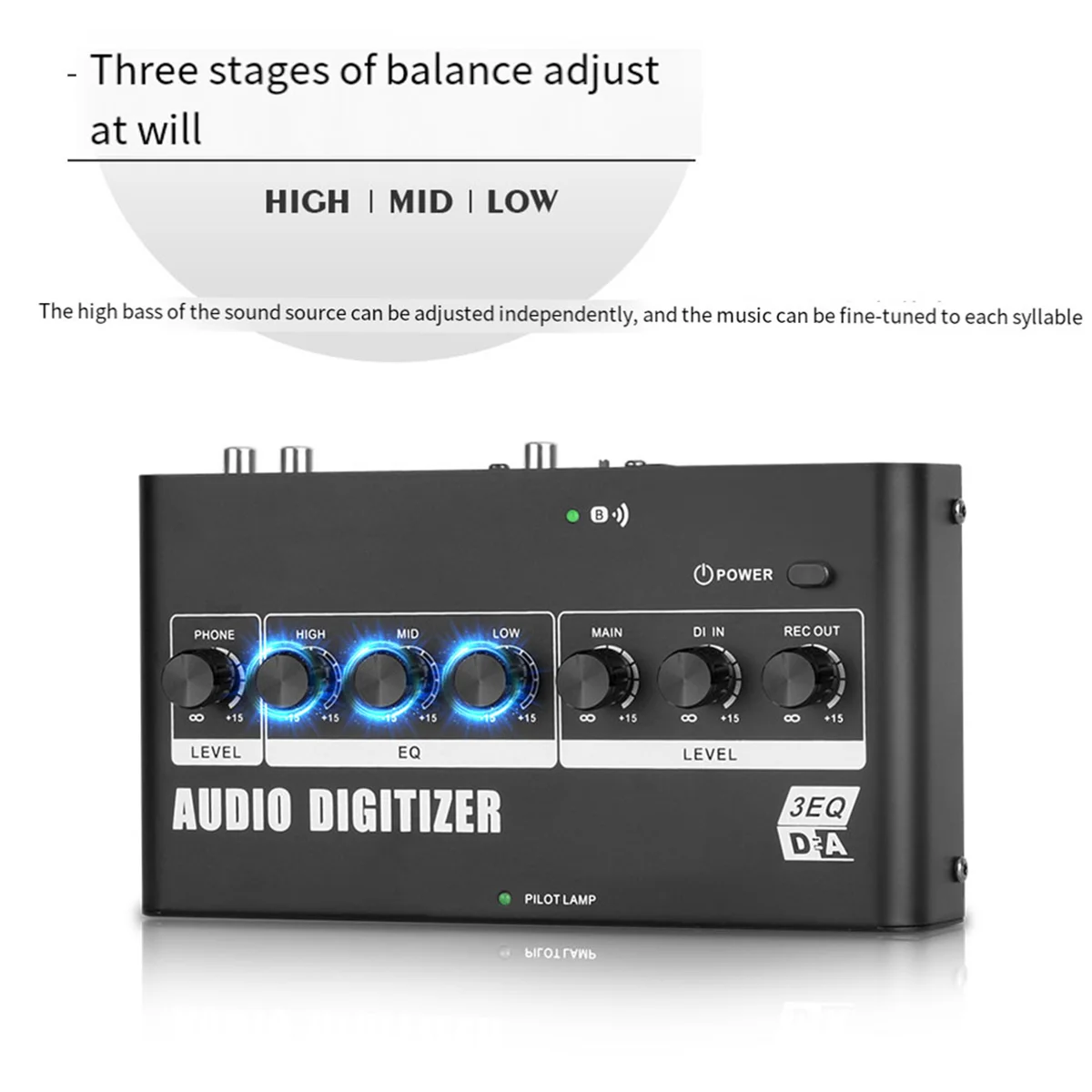 Digital to Analog Audio Decoder Amplifier Optical Coaxial to RCA 3EQ Optical Analog Amplifier Digital Audio Digitizer
Digital to Analog Audio Decoder Amplifier Optical Coaxial to RCA 3EQ Optical Analog Amplifier Digital Audio Digitizer
