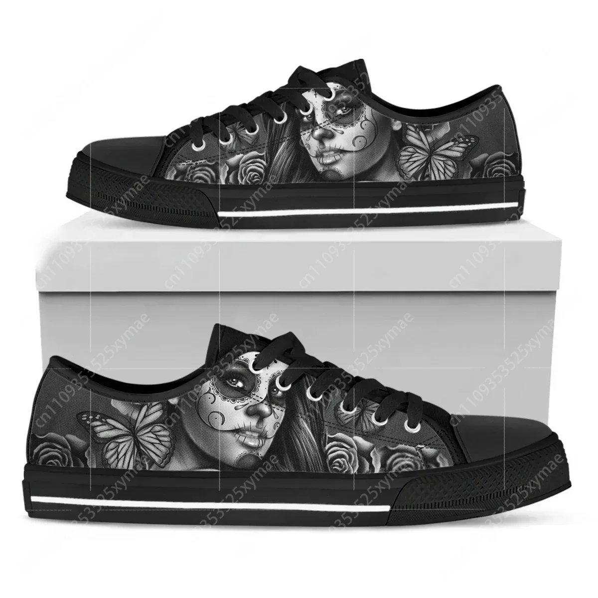 Retro Grey Candy Skull Girl Prits Canvas Shoes Women Unisex Sneakers Boys Girls Street Low Top Leisure Couple Custom Made Shoes
Retro Grey Candy Skull Girl Prits Canvas Shoes Women Unisex Sneakers Boys Girls Street Low Top Leisure Couple Custom Made Shoes