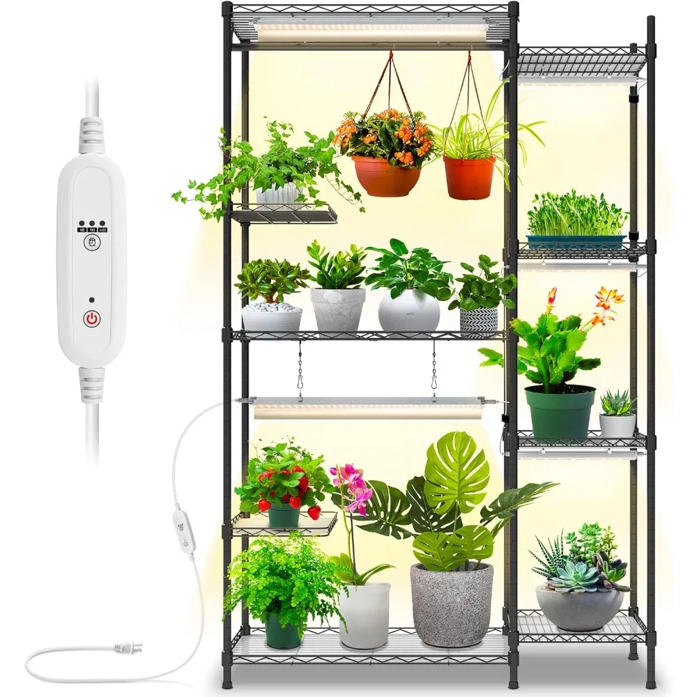 Plant Shelf with Grow Lights Grow Light Shelf with 78W T5 Full Spectrum Grow Light Plant Stand with Grow Light
Plant Shelf with Grow Lights Grow Light Shelf with 78W T5 Full Spectrum Grow Light Plant Stand with Grow Light