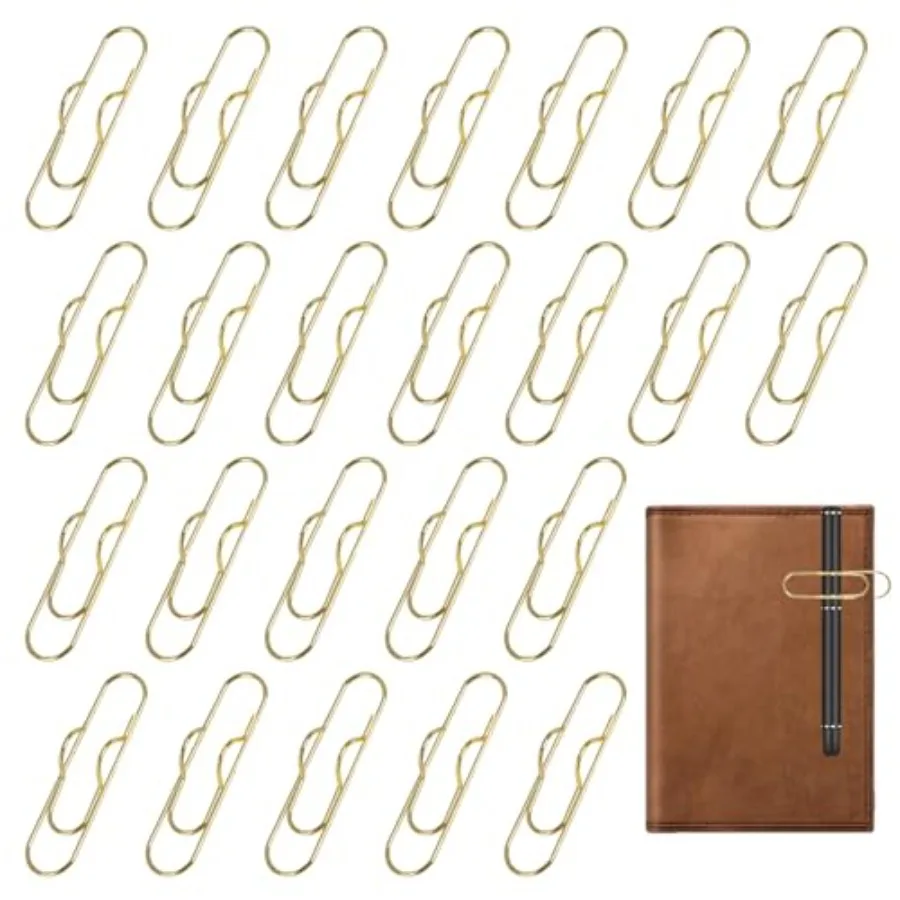 24 Pcs Metal Pen Clip for Notebook, Paper Clip Pen Holders for Notebooks, Durable Clip for Journals, Planners, Office, Pencil C
24 Pcs Metal Pen Clip for Notebook, Paper Clip Pen Holders for Notebooks, Durable Clip for Journals, Planners, Office, Pencil C