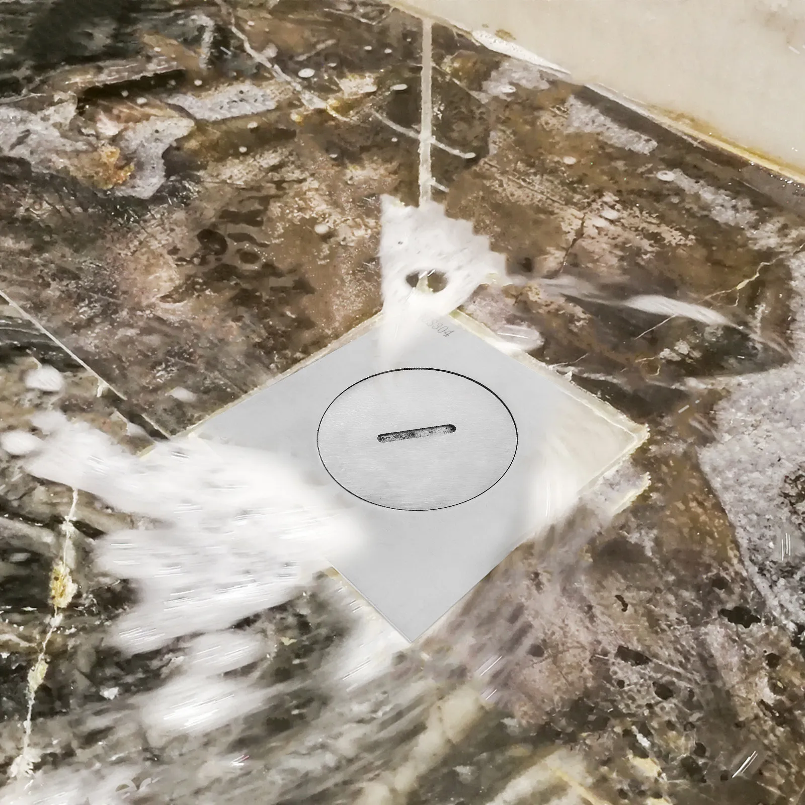 Large Displacement Invisible Square Shower Floor Drain Stainless Steel Drain Cover Hair Catcher for Bathroom Clean Safe Living
Large Displacement Invisible Square Shower Floor Drain Stainless Steel Drain Cover Hair Catcher for Bathroom Clean Safe Living