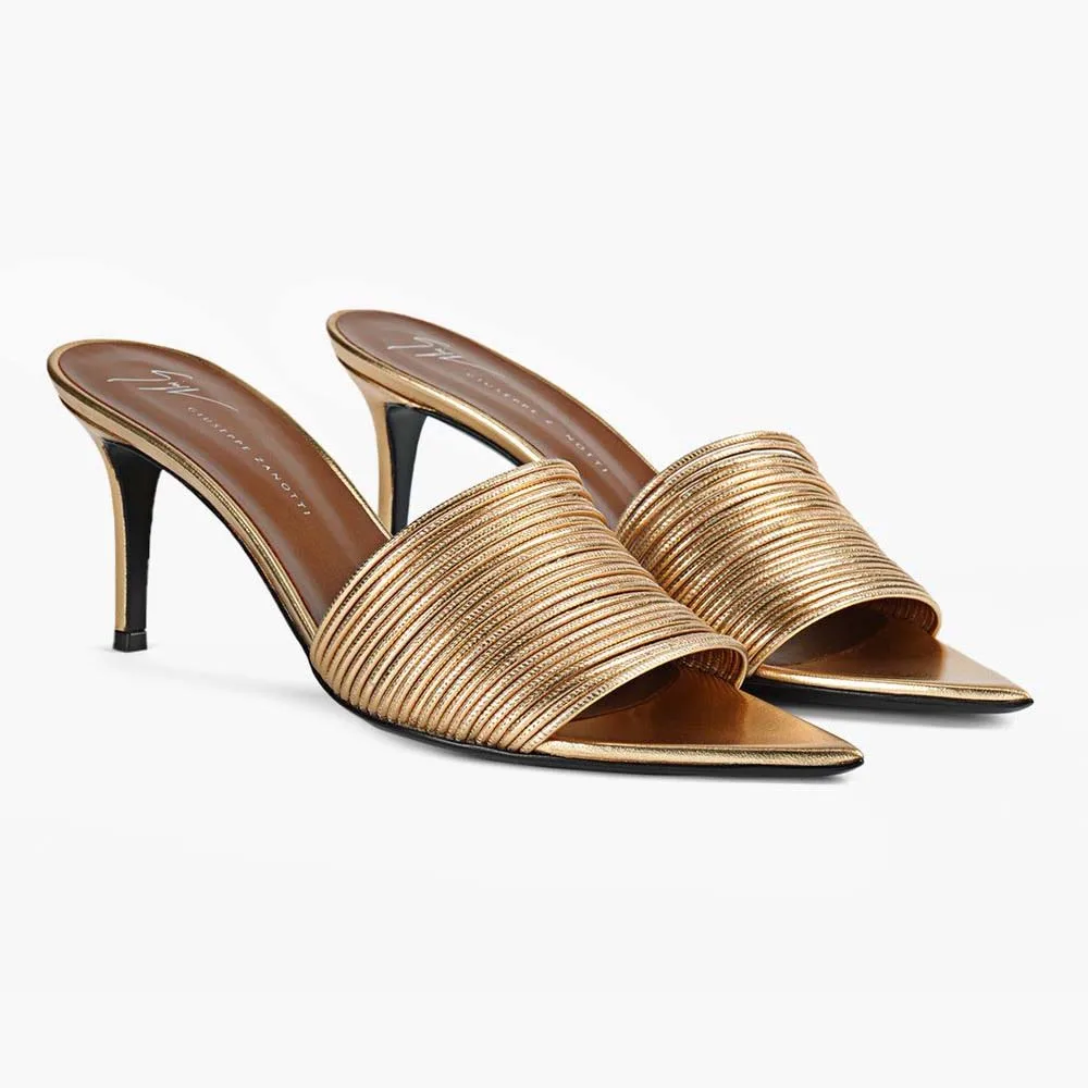 Women's Pointed Open Toe Stiletto Heel Slide Sandals Fashion Sexy Slip On Strappy High Heels Mules Summer Backless Slippers
Women's Pointed Open Toe Stiletto Heel Slide Sandals Fashion Sexy Slip On Strappy High Heels Mules Summer Backless Slippers
