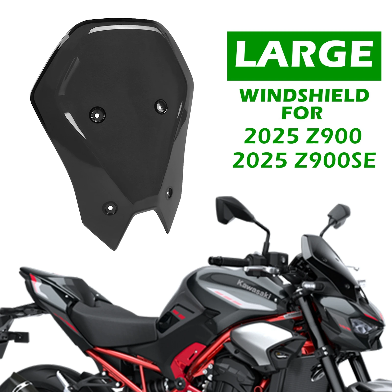 For 2025 Z900 Z900SE Large Windshield Windsceen Meter Cover Z900 ABS Z900 SE ABS Wind Deflector
For 2025 Z900 Z900SE Large Windshield Windsceen Meter Cover Z900 ABS Z900 SE ABS Wind Deflector