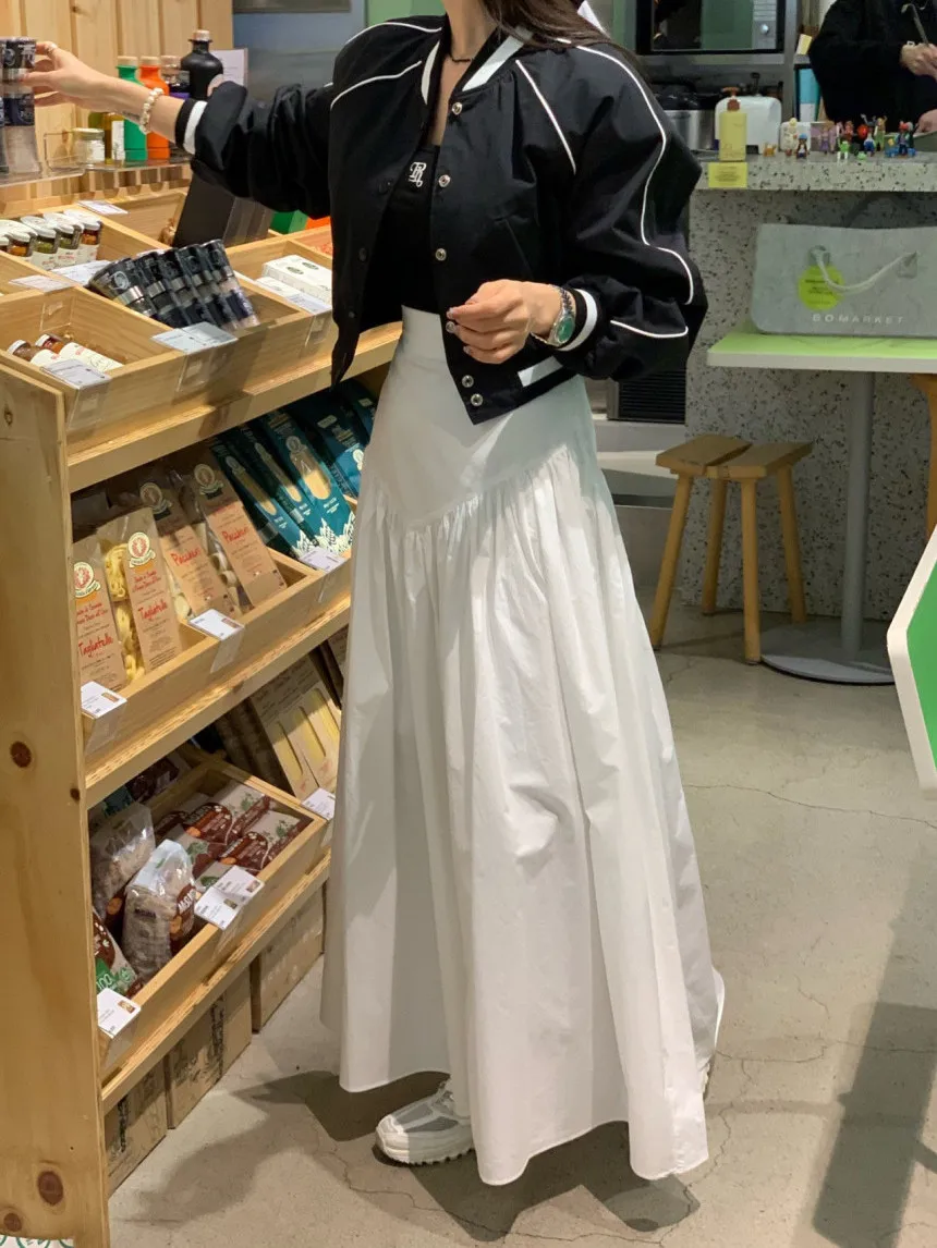 Винтажная юбка в клетку для женщин, с завышенной талией, облегающая, плиссированная, с элементами драпировки, длинная юбка-клеш, в корейском стиле, для офиса, А-силуэт
Винтажная юбка в клетку для женщин, с завышенной талией, облегающая, плиссированная, с элементами драпировки, длинная юбка-клеш, в корейском стиле, для офиса, А-силуэт