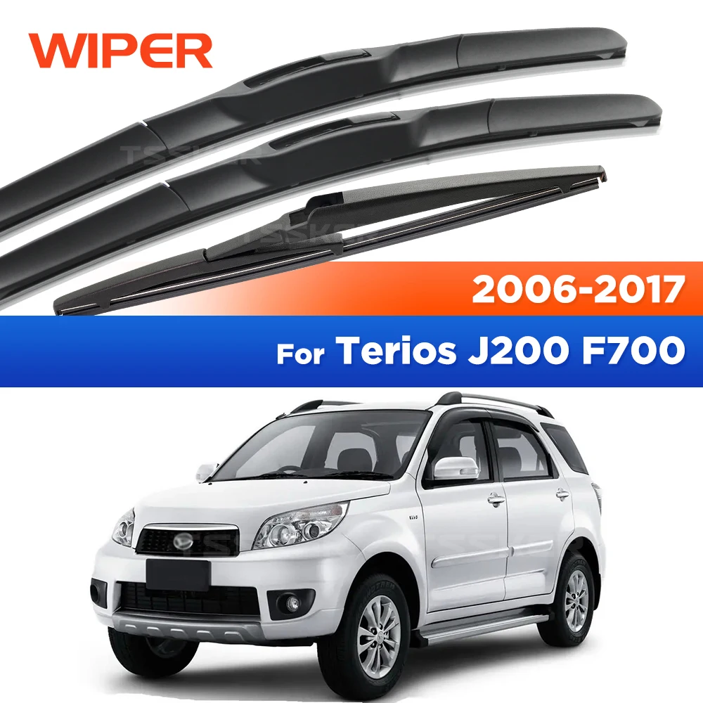 Front & Rear Wiper For Daihatsu Terios J200 F700 2006-2017 2007 2008 Wiper Front&Rear Wiper Blades Windshield 21"+18"+12"
Front & Rear Wiper For Daihatsu Terios J200 F700 2006-2017 2007 2008 Wiper Front&Rear Wiper Blades Windshield 21"+18"+12"